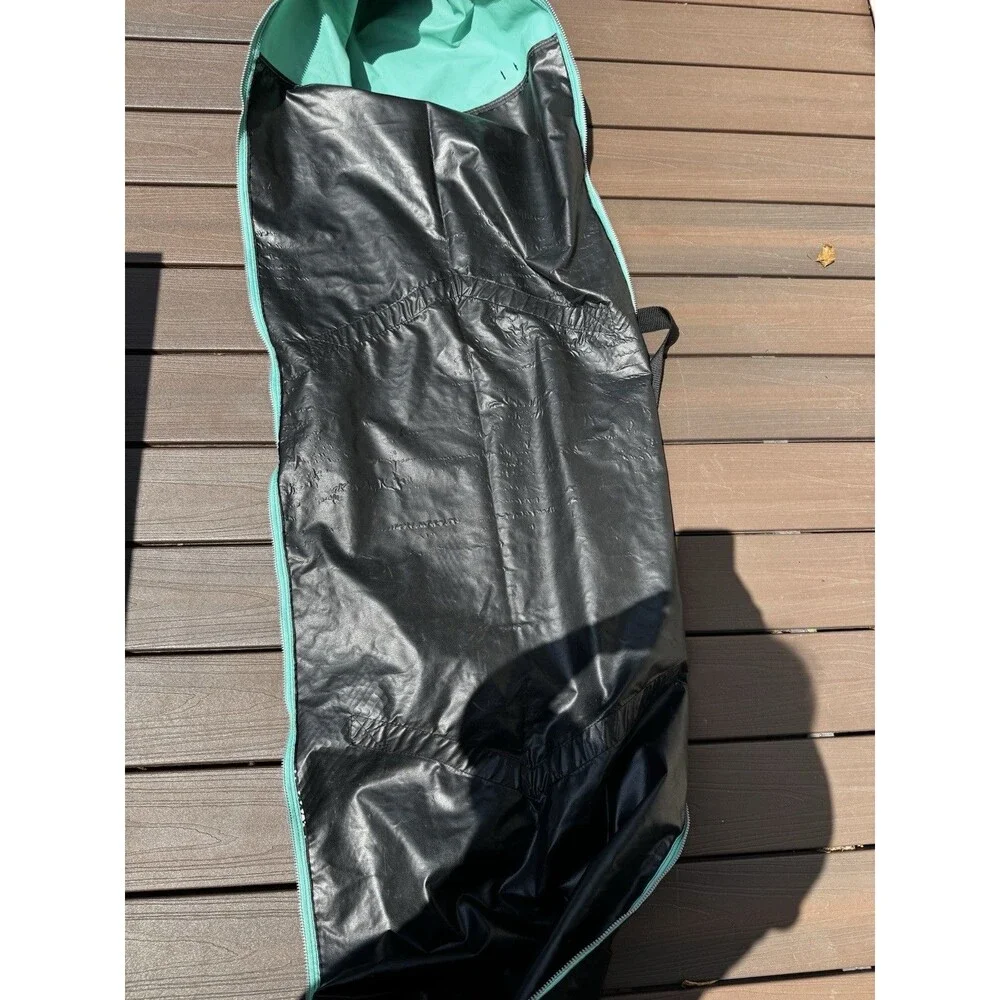 Vintage Neon Retro 90’s Teal Orange Black Salomon Club Ski Bag 83.5” x 12.25”